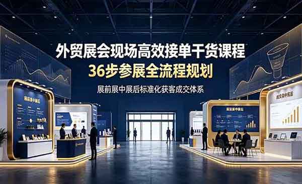 （三网655期）外贸展会现场高效接单