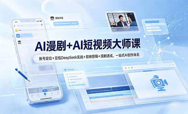 （三网664期）AI漫剧+AI短视频大师课