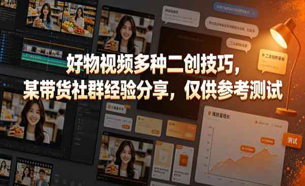 （三网673期）好物视频多种二创技巧