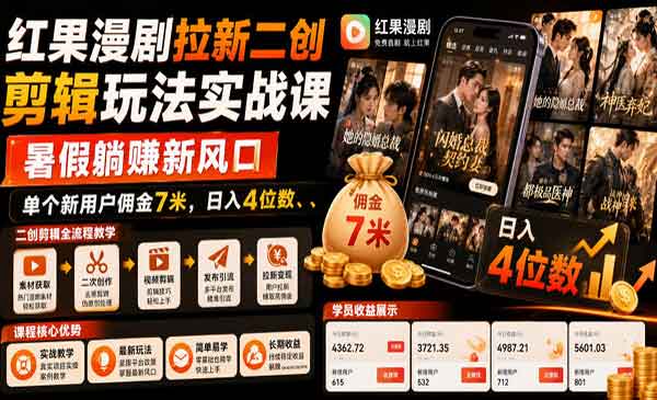 （三网674期）红果漫剧拉新二创
