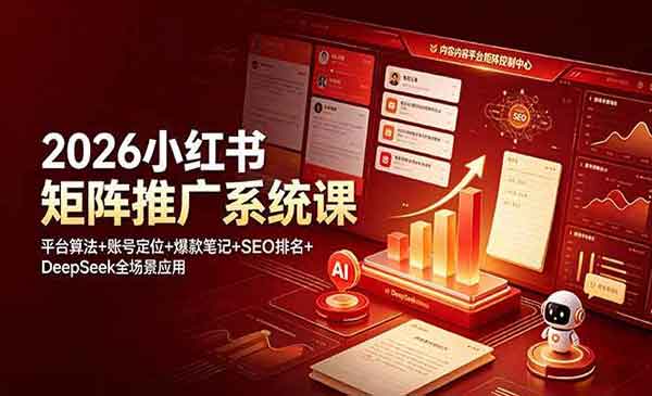 （三网675期）小红书矩阵推广