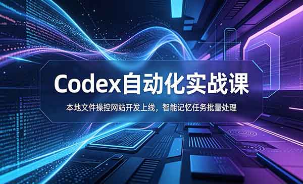 （三网678期）Codex自动化实战课