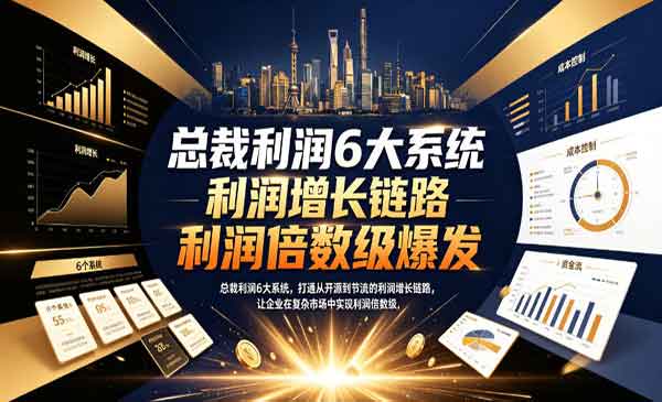（三网716期）总裁利润6大系统