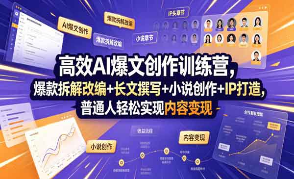 （三网726期）高效AI爆文创作营