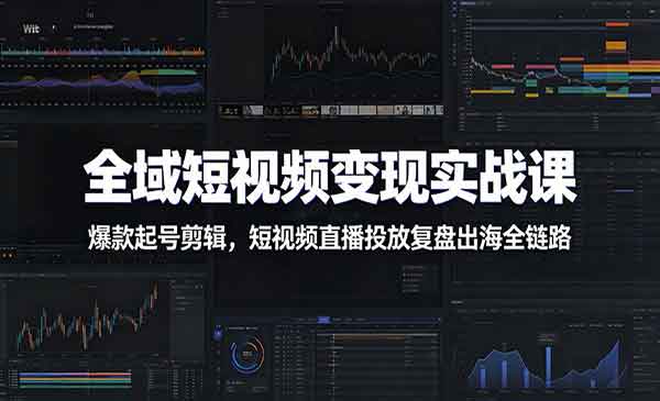 （三网737期）全域短视频变现