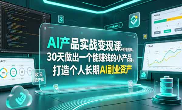 （三网740期）AI产品实战变现课