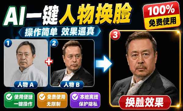 （三网745期）AI面部替换软件