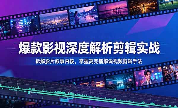 （三网758期）爆款影视解析剪辑实战