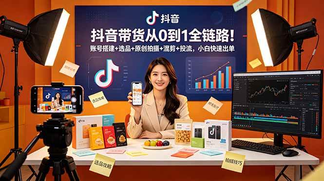 （三网768期）抖音带货从0到1全链路