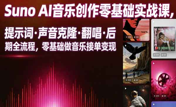 （三网781期）Suno AI音乐创作实战