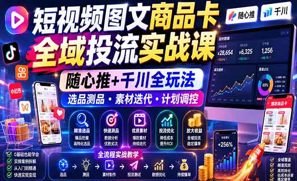 （三网794期）商品卡全域投流实战