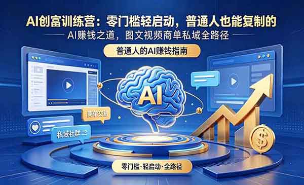 （三网800期）AI创富训练营