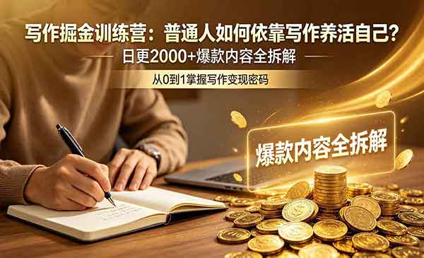 （三网804期）写作掘金训练营