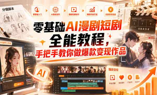 （三网82期）AI漫剧全能教程