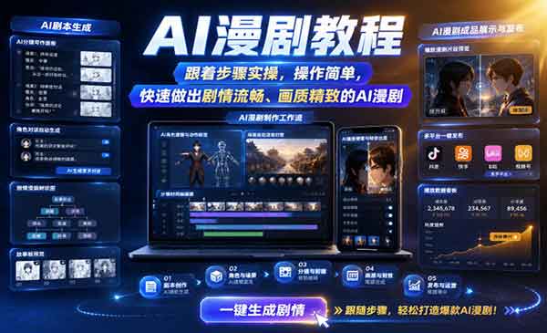 （三网822期）AI漫剧教程