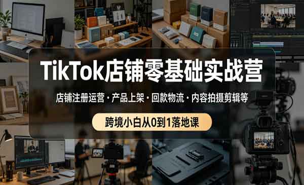 （三网828期）TikTok店铺零基础实战
