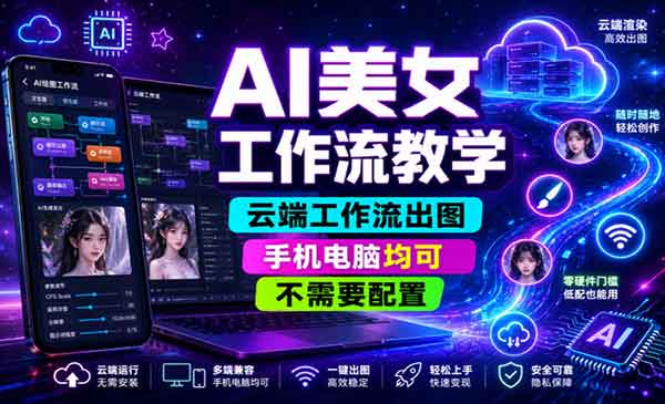 （三网834期）AI美女工作流教学