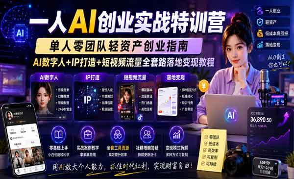 （三网836期）AI创业实战特训营