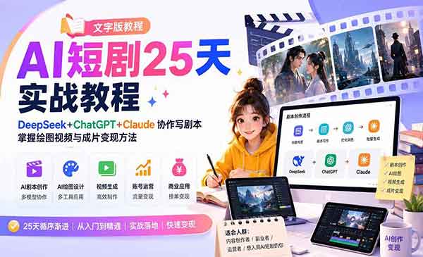 （三网84期）AI短剧25天实战教程