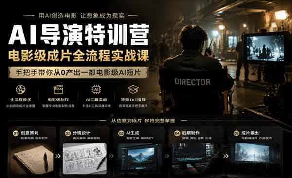 （三网856期）AI导演特训营