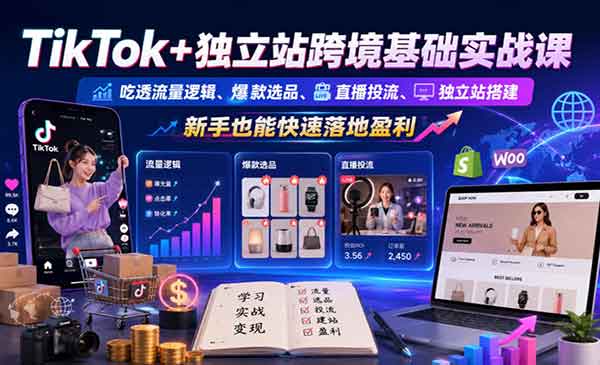 （三网859期）TikTok独立站跨境实战