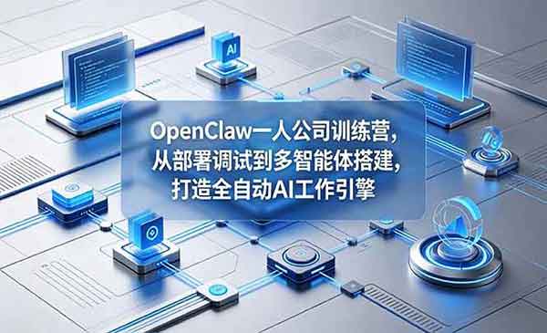（三网865期）OpenClaw 一人公司训练营
