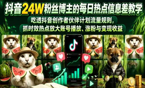 （三网867期）每日热点信息差玩法