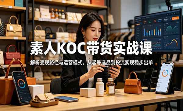 （三网878期）素人KOC带货实战