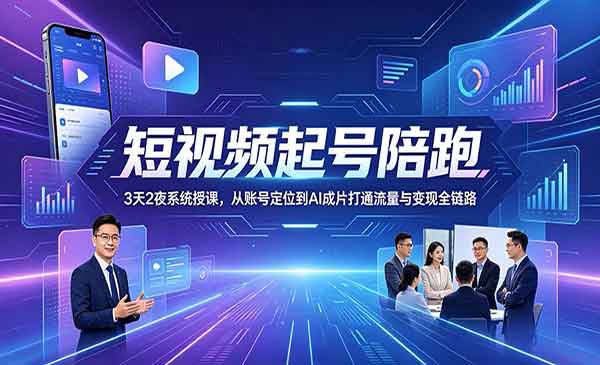 （三网880期）短视频起号陪跑