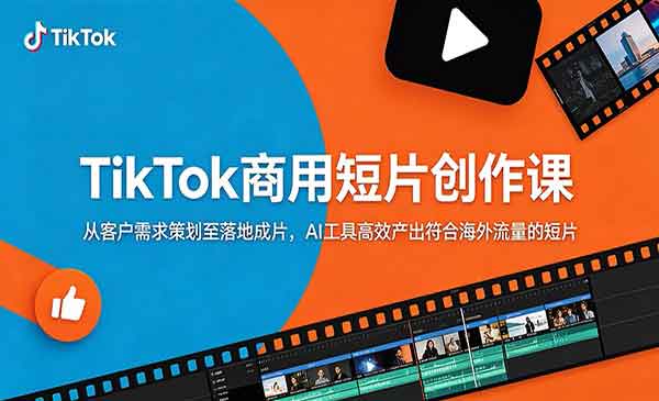 （三网899期）TikTok商用短片创作