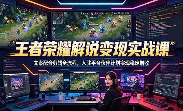 （三网923期）王者荣耀解说变现