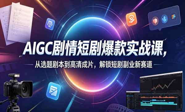 （三网930期）AIGC剧情短剧爆款实战