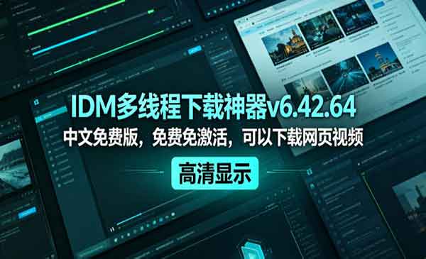 （三网932期）IDM多线程下载神器