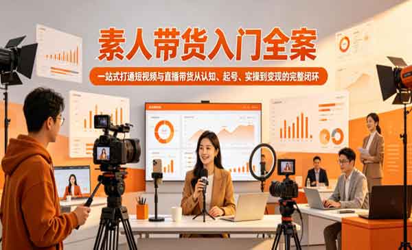 （三网954期）素人带货入门全案