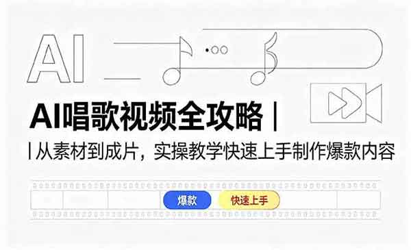 （三网965期）AI唱歌视频全攻略