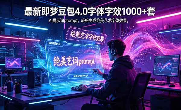 （三网966期）AI字效1000+套提示词