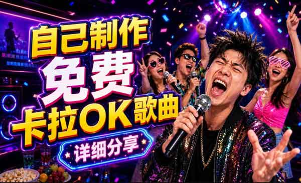 （三网969期）AI制作免费卡拉OK