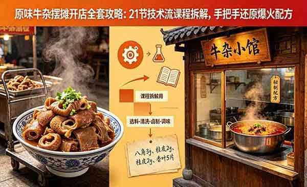 （三网977期）原味牛杂摆摊开店
