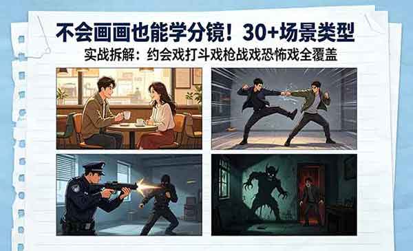 （三网982期）不会画画也能学分镜