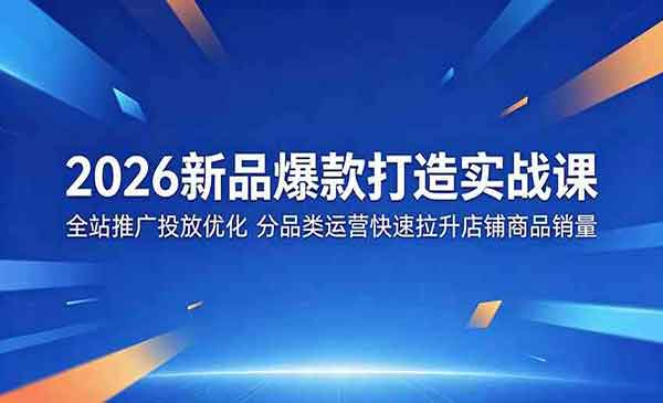 （三网985期）新品爆款打造实战