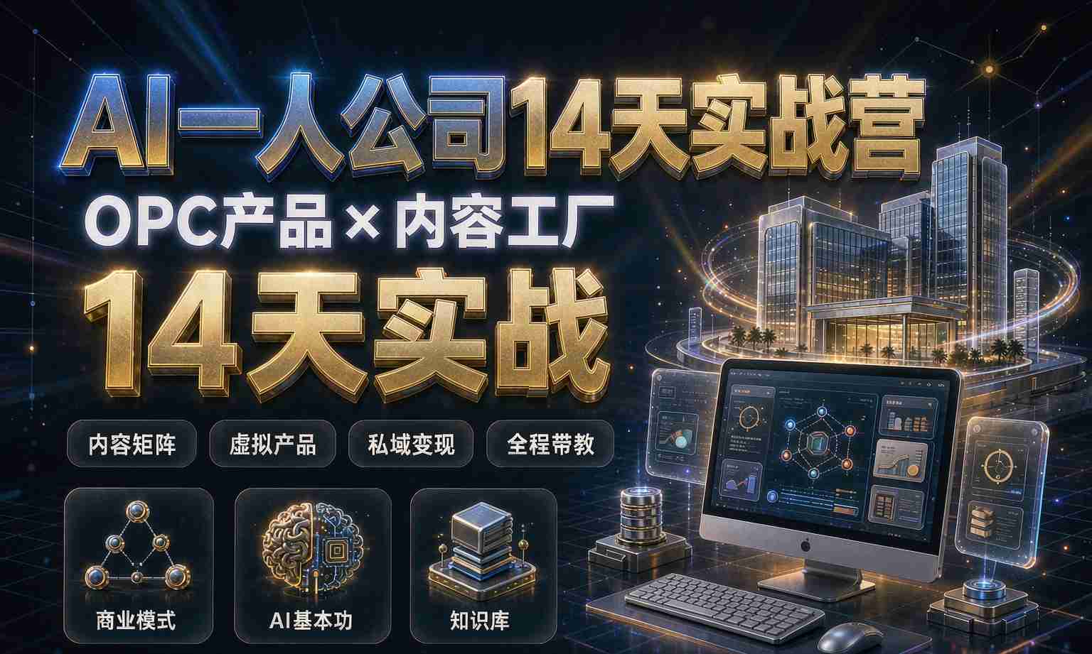 （13期百度）AI 一人公司 14 天商业实战营