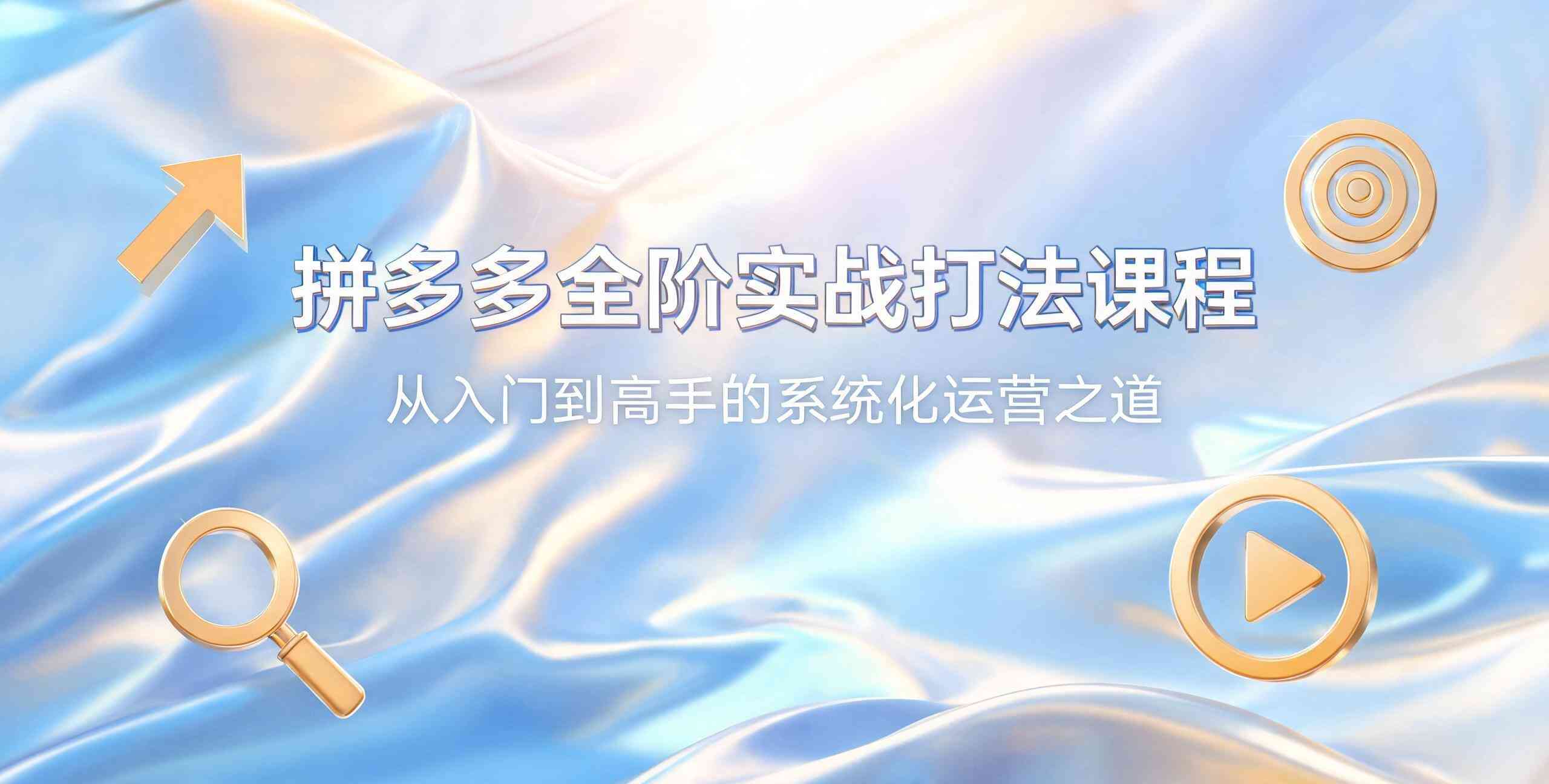 （12期）拼多多全阶实战打法课程