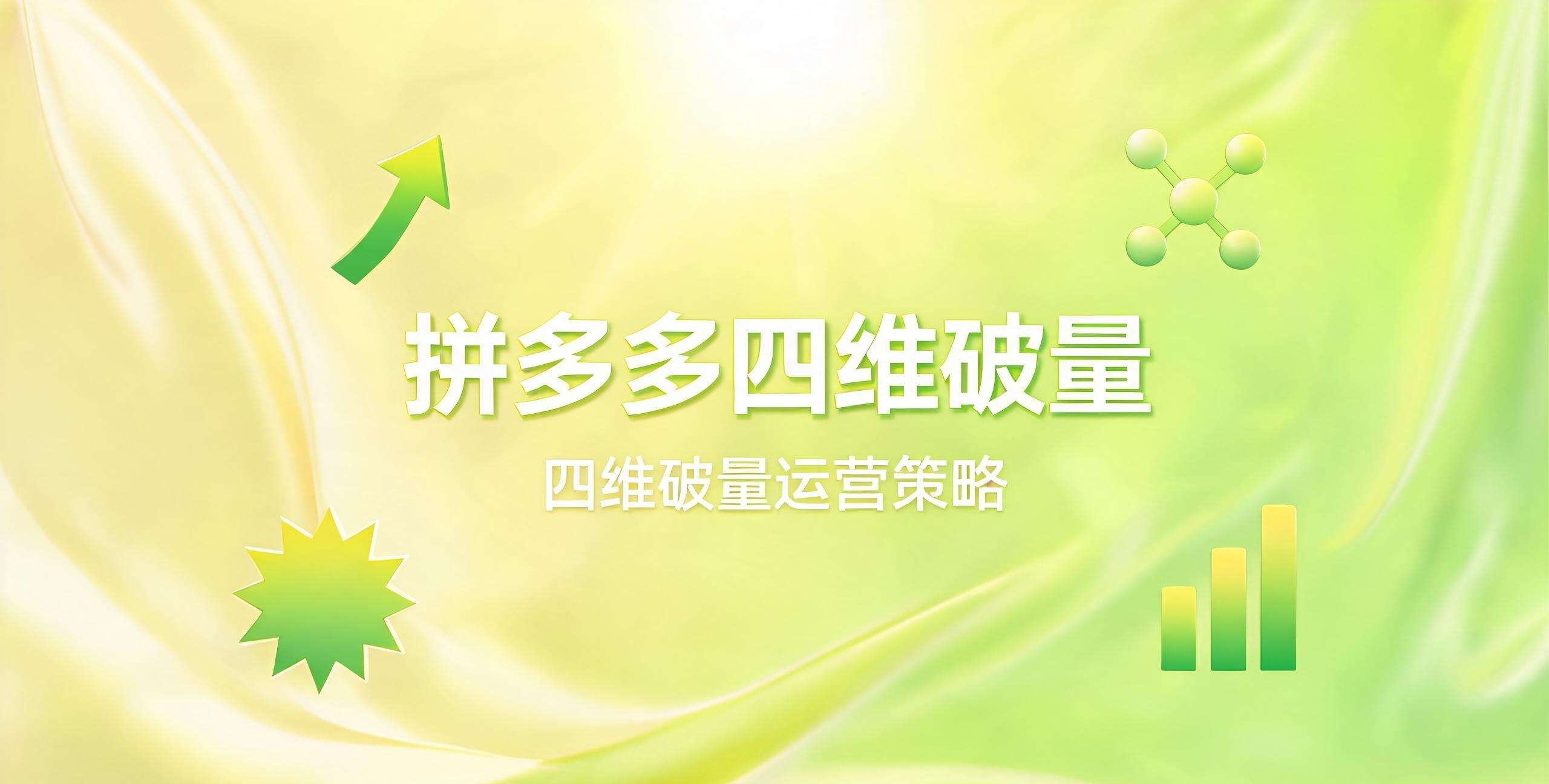 （12期）拼多多四维破量实战课程
