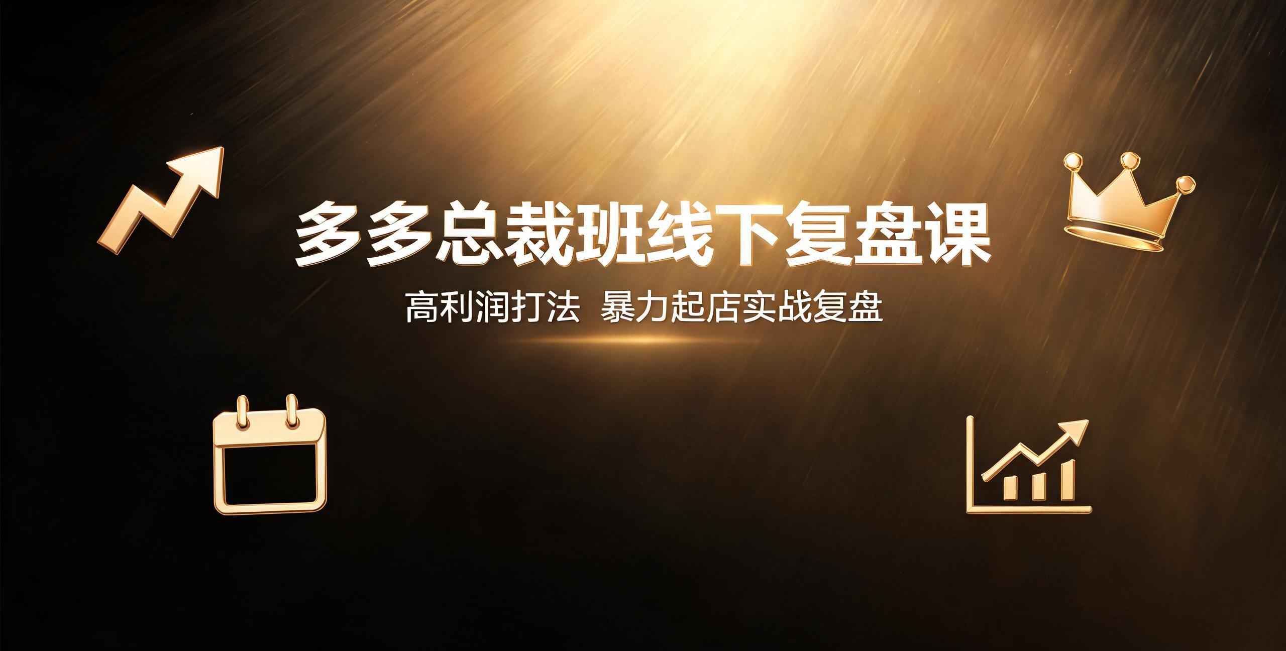 （12期）多多总裁班实战复盘课