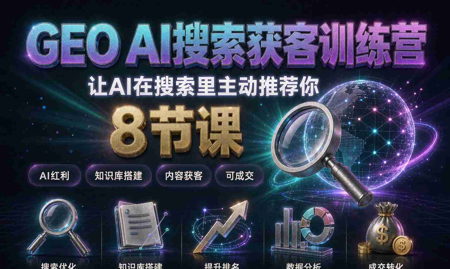 （13期百度）GEO AI搜索获客实战课