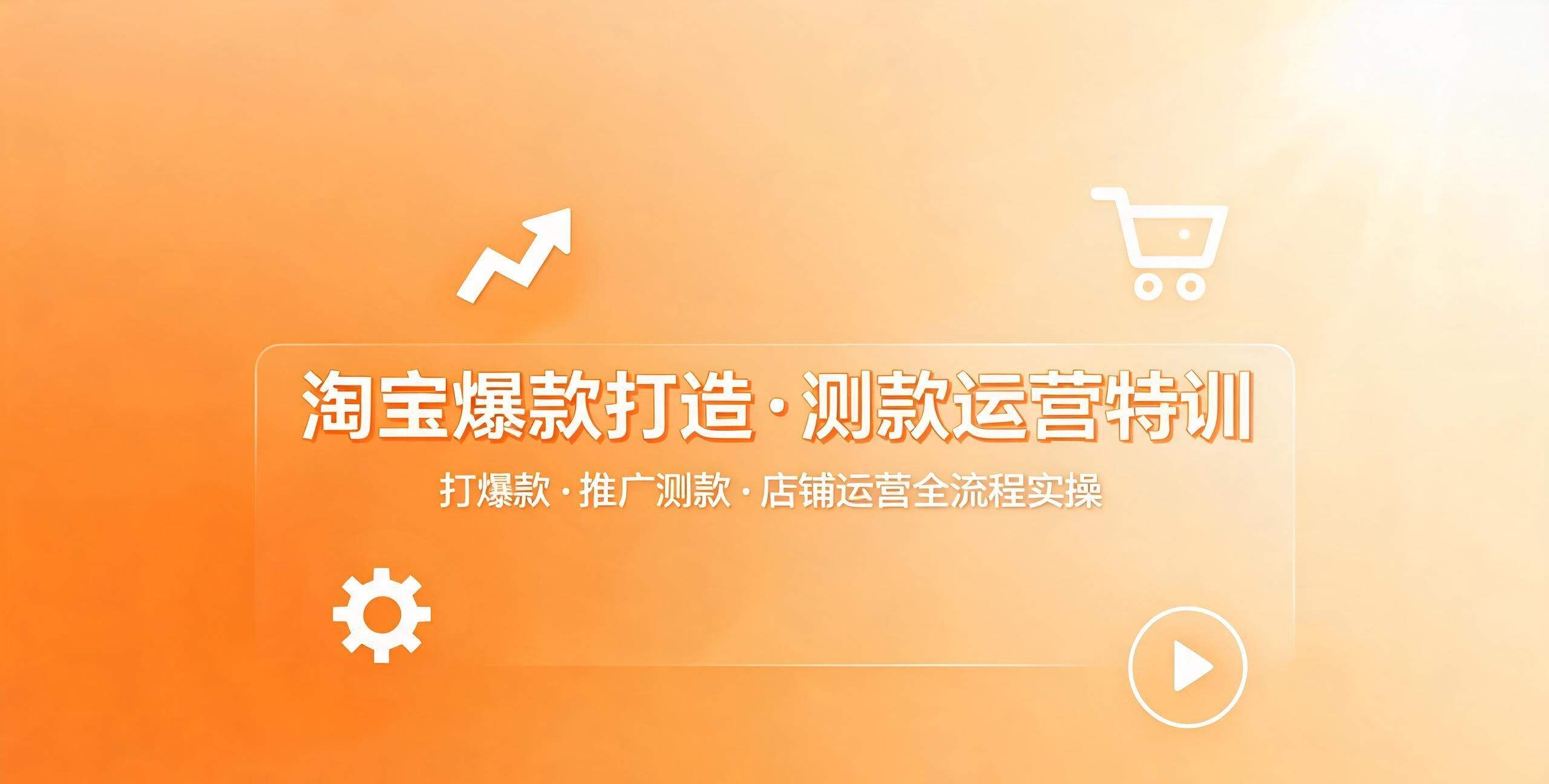 （12期）淘宝爆款打造·测款运营特训