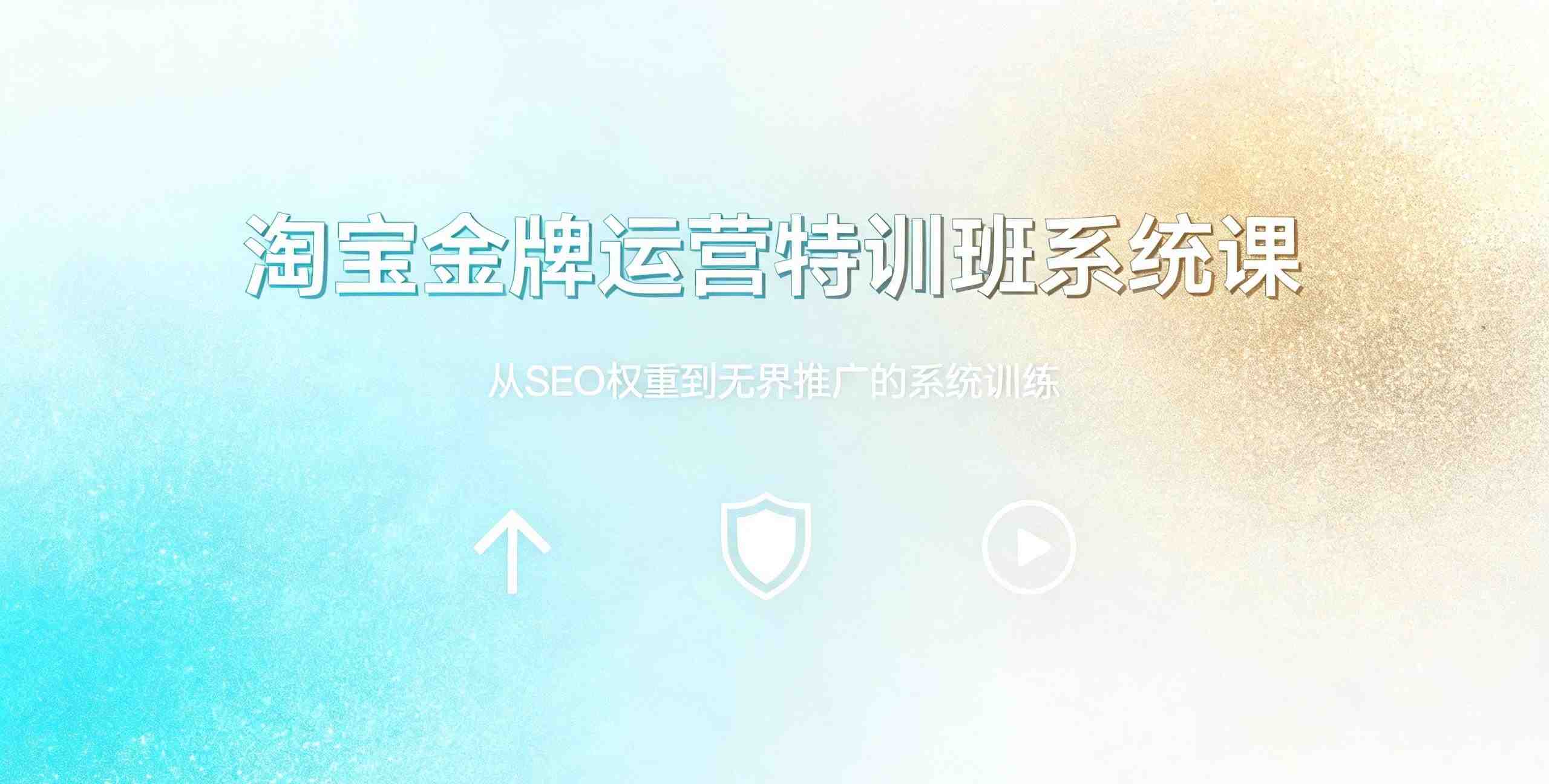 （12期）淘宝金牌运营特训班系统课