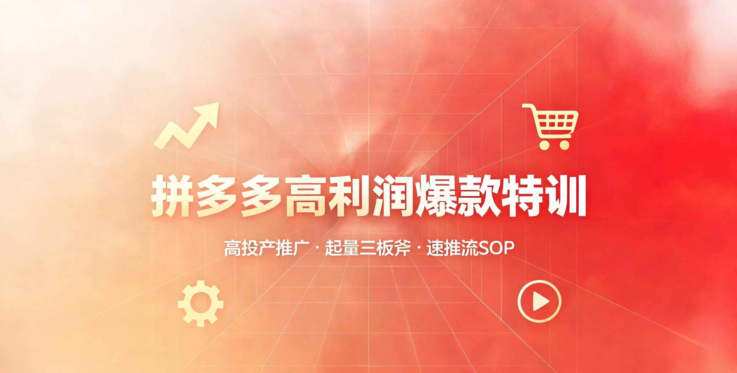 （12期）拼多多高利润爆款特训