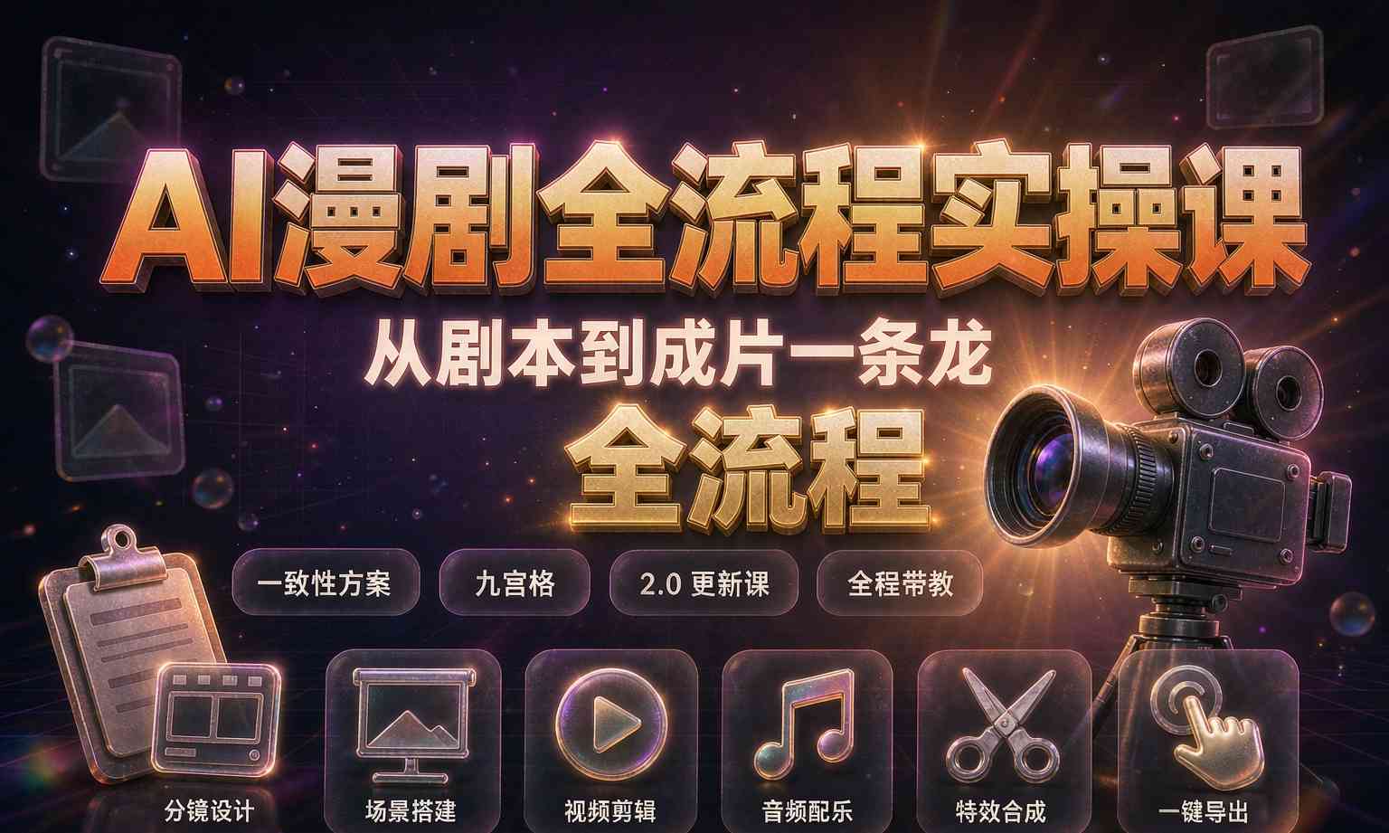 AI漫剧全流程实操课