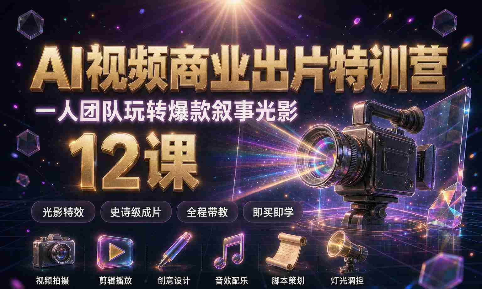 （13期百度）AI视频商业出片特训营